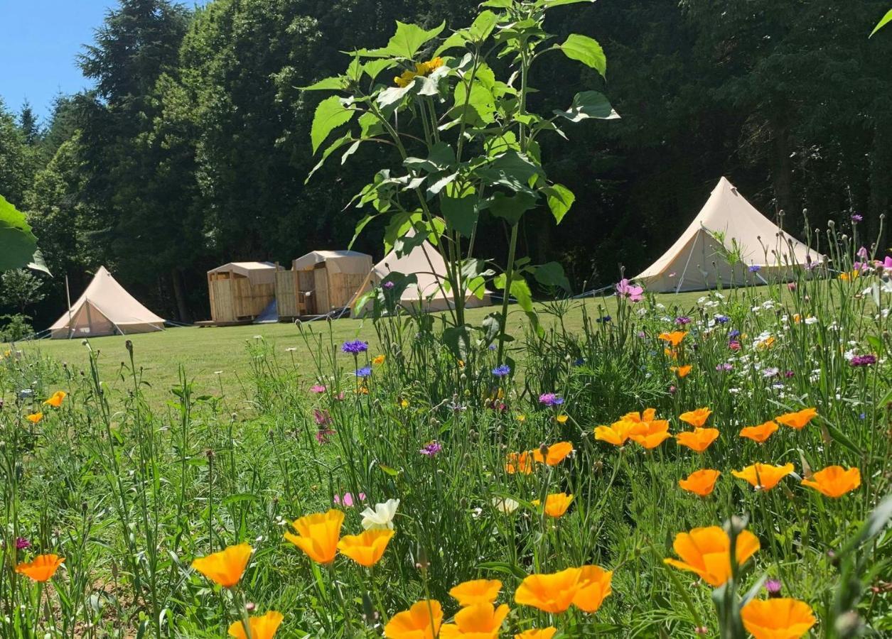 Au Pre Fleuri Eco Glamping Hotell Le Lindois Exteriör bild